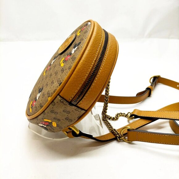 Gucci BackPack Bag Brown PVC 810-080725 - Picture 3 of 13